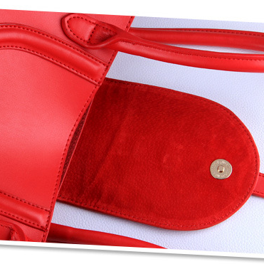 Leather Handbag Hand The Bill Of Lading Shoulder..