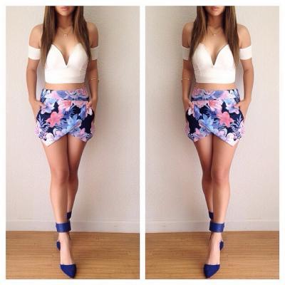 Printed Two-Piece Dress