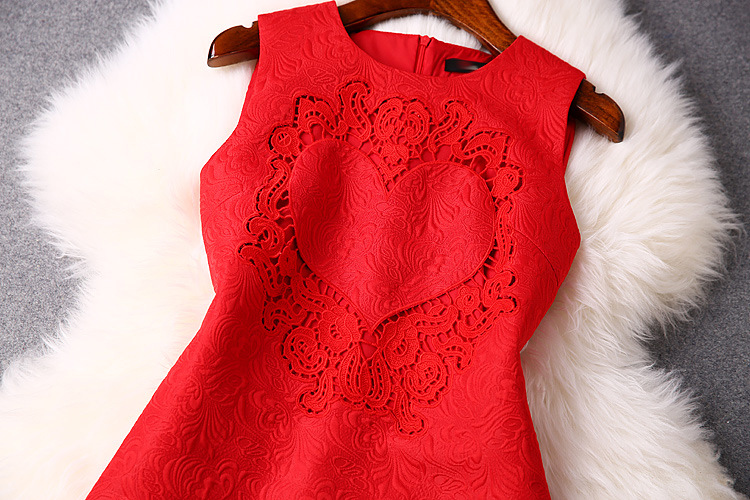 Openwork Stripe Sleeveless Sweater Dress